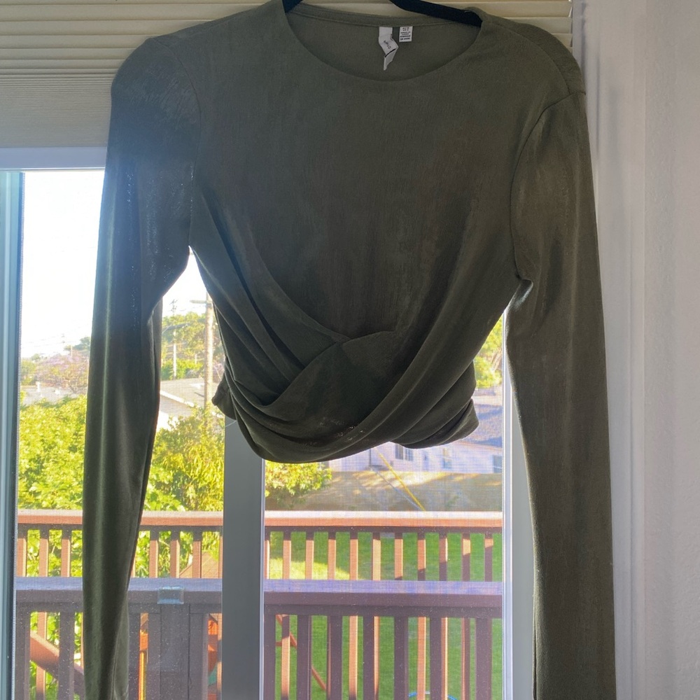 Olive Green Women's Top